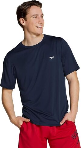 Speedo Men's Rash Guard Swim Shirt Regular Fit - in Saudi Arabia