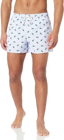 Lacoste Men's Standard Allover Croc Swim Short in Saudi Arabia