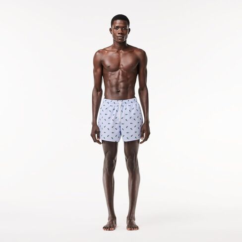 Lacoste Men's Standard Allover Croc Swim Short in Saudi Arabia