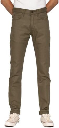 Naked & Famous Denim Men's Super Guy-Army Twill Olive, 38 in Kuwait