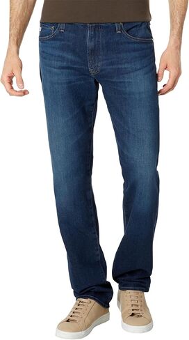 بنطال جينز AG Jeans Graduate بأرجل مُفصلة بلون Atlas Sound in Kuwait