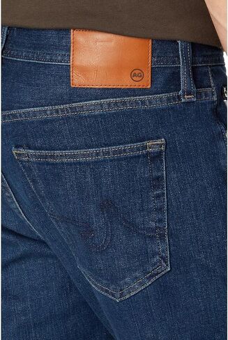 بنطال جينز AG Jeans Graduate بأرجل مُفصلة بلون Atlas Sound in Kuwait