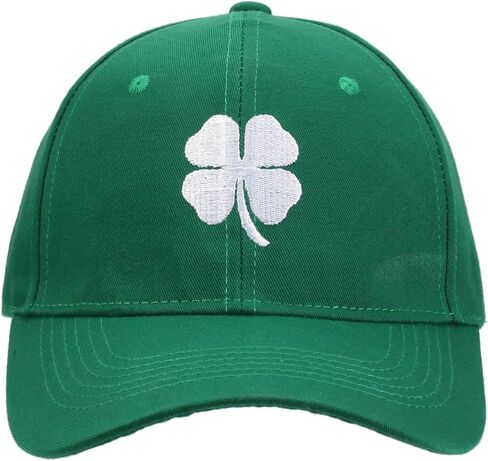 قبعة عيد القديس باتريك، إكسسوارات قبعة بيسبول شامروك، قبعات البرسيم قابلة للتعديل للرجال والنساء in Kuwait