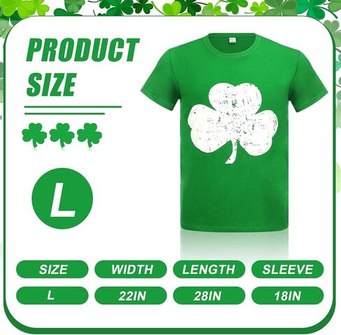 Twistover 6 قطعة عيد القديس باتريك تي شيرت شامروك الأيرلندية أيرلندا تي شيرت الأخضر المتعثرة الرجال المرأة القطن البرسيم المحملة in Kuwait