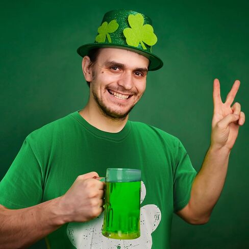 Twistover 6 قطعة عيد القديس باتريك تي شيرت شامروك الأيرلندية أيرلندا تي شيرت الأخضر المتعثرة الرجال المرأة القطن البرسيم المحملة in Kuwait