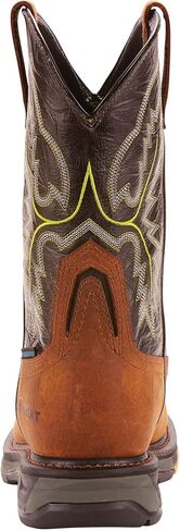 Ariat Mens WorkHog XT Wide Square Toe Waterproof Carbon Toe Work Boot Tumbled Bark/Dark Forest 8.5 Wide in Saudi Arabia