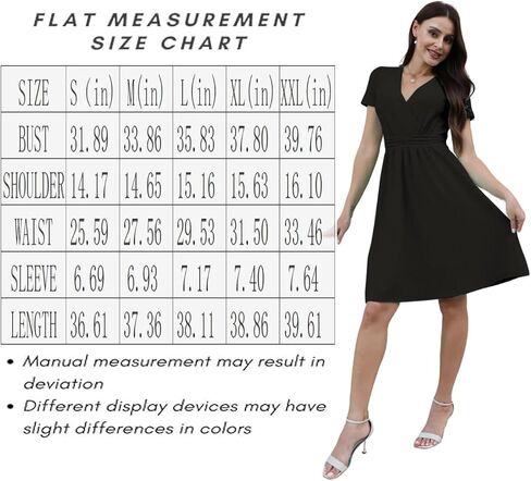 Women's Spring Summer Short Sleeve Casual Dresses V-Neck Floral Party Dress with Pockets in Saudi Arabia