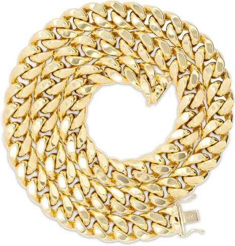 Nuragold 14k Yellow Gold 12.5mm Thick Miami Cuban Link Chain Bracelet, Mens Wide Jewelry Box Clasp 7.5" 8" 8.5" 9" in Saudi Arabia