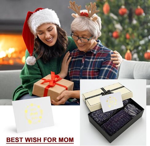 Best Mom Gifts, Winter Warm Beanie Hat Scarf and Touchscreen Gloves Set, Mothers Birthday Gifts for Mom from Daughter Son, Mothers Gifts in Saudi Arabia