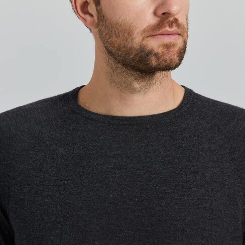 سترة GreenMount الرجالية 100% من الكشمير الصوفي راجلان بأكمام طويلة وفتحة رقبة دائرية لربيع وصيف in Kuwait