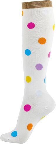 Women's Knee High Socks Skull Dot Heart Fashion Novelty Stocking Gift Funny For Teen Girl Cotton in Saudi Arabia