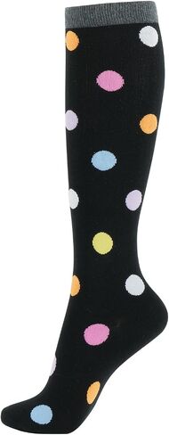 Women's Knee High Socks Skull Dot Heart Fashion Novelty Stocking Gift Funny For Teen Girl Cotton in Saudi Arabia