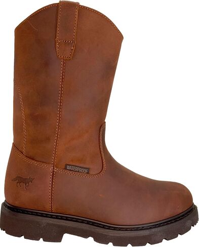 Golden Fox 12" Work Boot Pull On Wellington Wedge Lightweight Outsole for Construction Farming and Ranching in Saudi Arabia