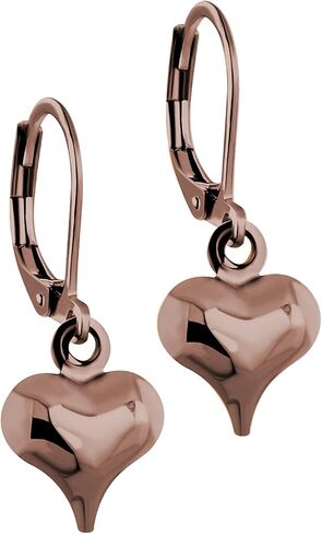 555Jewelry أقراط على شكل قلب من الفولاذ المقاوم للصدأ للنساء - أقراط على شكل قلب، أقراط على شكل قلب متدلية على شكل قلب - 1.1 بوصة in Saudi Arabia