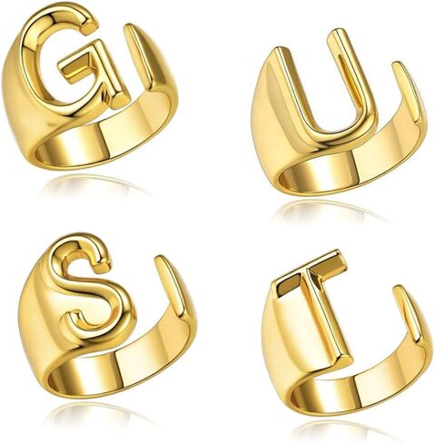 G U T S Rings for Set, Gold G U T S Rings Jewelry for Women Girls, Outfit Album Merchandise Singer Fans Gifts in Kuwait