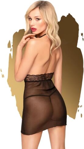 Lingerie Sweet & Spicy Mini Dress with Thong - Sexy Lingerie for Women in Saudi Arabia