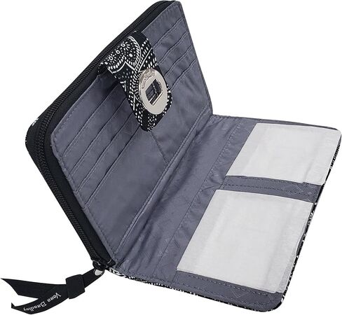 محفظة Vera Bradley النسائية القطنية المزودة بقفل دوار مع حماية RFID (عرض الكلاب، مقاس واحد) in Kuwait