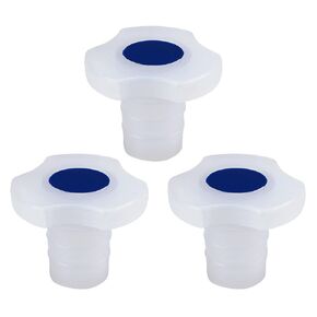 stonylab Plastic Stoppers, 3-Pack Universal Fit Lab Stopper for Volumetric Flask Separatory Funnel with 24/29 Joint, Durable Lab Glassware Seal