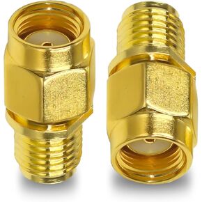 4PCS SMA Coax Connector Cable Gender Changers,SMA Male/Female to RP-SMA Male/Female Coax Adapter Low Loss Coaxial Connector for Radio Antenna, Audio