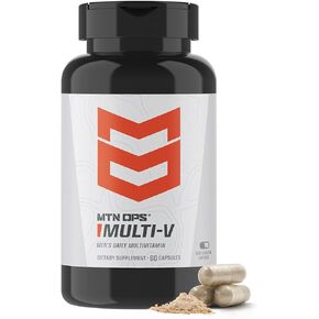 MTN OPS Multi-V Mens Multivitamin Vegetarian Capsules, Essential Daily Vitamin Complex, 60 Capsules, 30 Day Supply