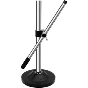 5 Core Desk Microphone Stand • Height and Angle Adjustable Desktop Mic Stand • Table Mic Holder with Round Metal Base- MS RBS CH IN
