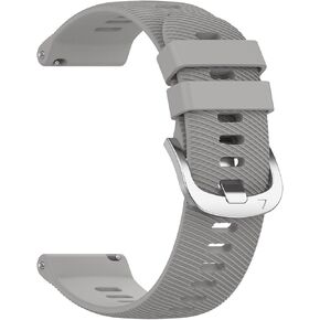 Replacement Strap for Garmin Forerunner 265S / Forerunner 255S / Venu 2S / vivomove 3S/ Vivoactive 4S Watch Bands 18mm Silicone Wrist Band for Men Women