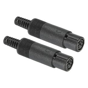 PATIKIL S-Video DIN Mini Female Socket 7 Pin Signal Transmission for TV, DVD Player Pack of 2
