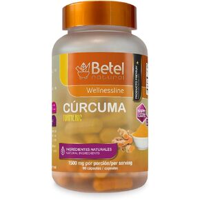 Betel Natural Premium Curcuma Turmeric Capsules 1500 mg per Serving - 90 Capsules