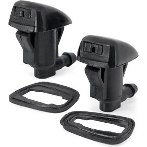 Windshield Washer Nozzles, replacement for 2004–2010 Toyota Sienna, 2000–2005 Toyota Tundra, 2005-2012 Corolla, 2002-2006 Toyota Camry; Windscreen Water Spray Jet Kit accessories by Click&Fit
