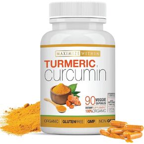 Turmeric Curcumin with Piperine 1500mg, 90 Count