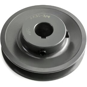 QWORK AK3534 Single Groove Web Sheaves, 3.55" OD 3/4" Bore V-Belt Sheave, A Belt Section, Cast Iron,for V-Belt in Saudi Arabia