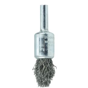 Weiler 10303 Controlled Flare Crimped Wire End Brush 1/2", 020" Steel Fill, Made in The USA (Pack of 10)