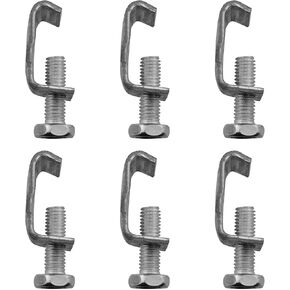 G-Clamp JCBIZ 6pcs Stainless Steel M8 Flange Clamp G Clamp Duct G Clamps Ventilation Duct Flange for Rectangular Tube Connection