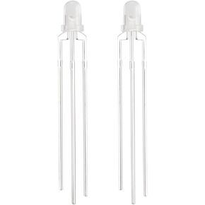 uxcell 50pcs 3mm Red Blue Misty Common Cathode LED Diode Light Round 20mA Super Bright Bulb Lighting Lamp Electronic Components Light Emitting Diodes in Saudi Arabia