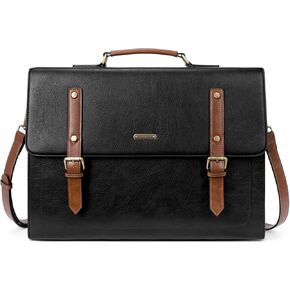 CLUCI Briefcase for Women 15.6 inch Vegan Leather Laptop Backpack Messenger Bag Large Computer Handbags for Work