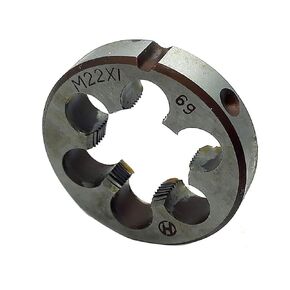 HSS 22mm x 1 Metric Die Right Hand Thread M22 x 1mm Pitch