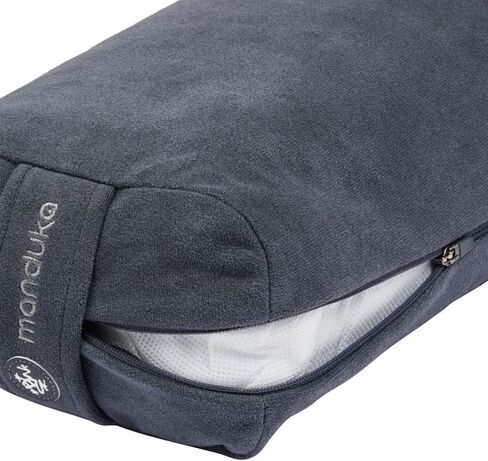 وسادة مسند مستديرة لليوجا من ماندوكا - غطاء eQua قوي وقابل للإزالة، مقبض سهل الحمل - أزرق منتصف الليل، 27 بوصة × 9 بوصة × 9 بوصة in Kuwait