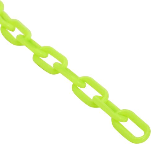 Stockroom Plus 100 Foot Neon Yellow Plastic Chain Safety Barrier for Crowd Control, Queue Line, Concerts, Parking (1.5-Inch Links) in Kuwait