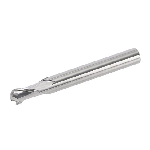 Cermet Ball Nose End Mill -2 Flute-2mm, 2.5mm, 3mmfor Drill Press & Milling Machine,CNC Router Bits Carbide Speed Square for Medium &Low-Carbon Steel，High Speed Machine & More (R2-L50-D4) in Saudi Arabia