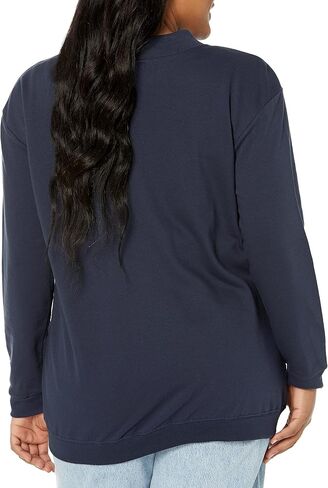 AmeriMark Women Fleece Snap Button Cardigan Sweatshirt Coat – Ladies Soft Lightweight Warm Long Sleeve Jacket with Pockets in Saudi Arabia