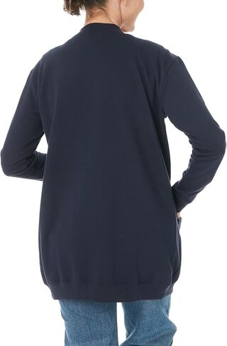AmeriMark Women Fleece Snap Button Cardigan Sweatshirt Coat – Ladies Soft Lightweight Warm Long Sleeve Jacket with Pockets in Saudi Arabia