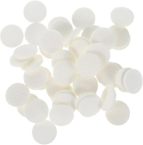 BESTOYARD 100Pcs Aroma Diffuser Refill Pads Round Essential Oil Pads Cotton Aromatherapy Replacement Pads for Diffuser Necklace Car Diffuser Vent Clip Bracelet White in Kuwait