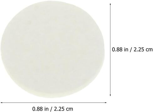 BESTOYARD 100Pcs Aroma Diffuser Refill Pads Round Essential Oil Pads Cotton Aromatherapy Replacement Pads for Diffuser Necklace Car Diffuser Vent Clip Bracelet White in Kuwait