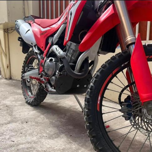 متوافق مع Honda CRF 250L CRF 250L Rally 2013-2020 لوح حماية الطين للمحرك الأمامي (أزرق) in Saudi Arabia