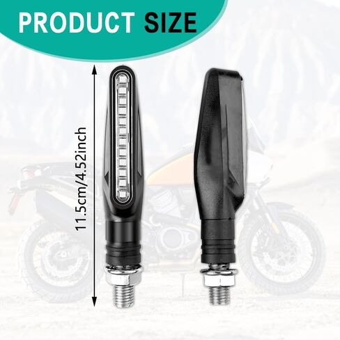 إشارات الانعطاف للدراجات النارية، أضواء إشارة الدراجات النارية، إشارات الانعطاف LED للدراجات النارية، أضواء الجري أثناء النهار للدراجات النارية، إشارات الانعطاف المتدفقة للدراجات النارية، المركبات الكهربائية، ATV (أزرق) in Kuwait