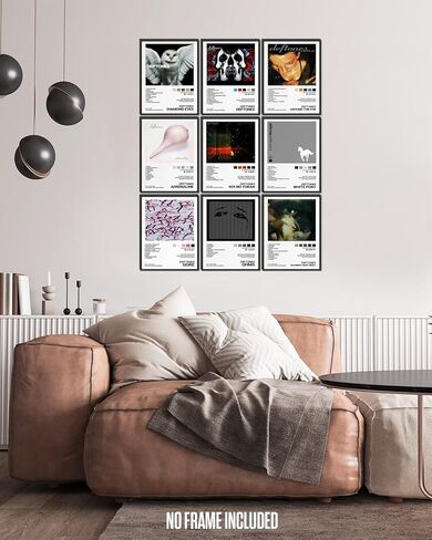 ملصق JZHLLOY Deftones، ملصقات غلاف الألبوم إصدار محدود، ديكور جداري جمالي للموسيقى لغرفة النوم وغرفة المعيشة، هدايا Deftones Merch (8 × 10 ملصقات، مجموعة من 9) in Kuwait