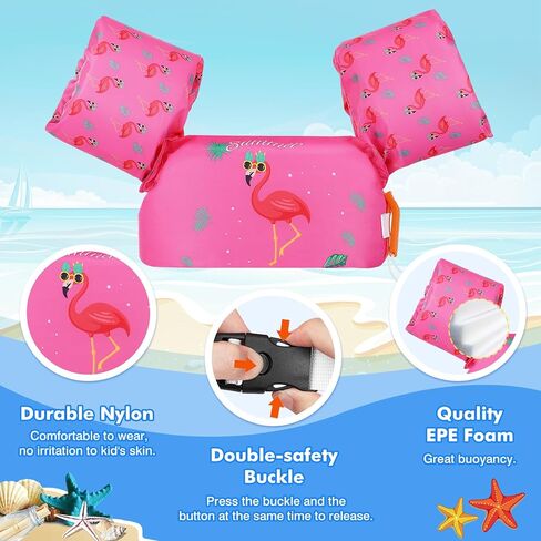 MoKo Swim Arm Band for Kids 20-30-40-50lbs, Toddler Swim Vest Cute Cartoon Swimming Wings Pool Floats Sleeve Children Water Sports Learning Swim Training Equipment in Saudi Arabia