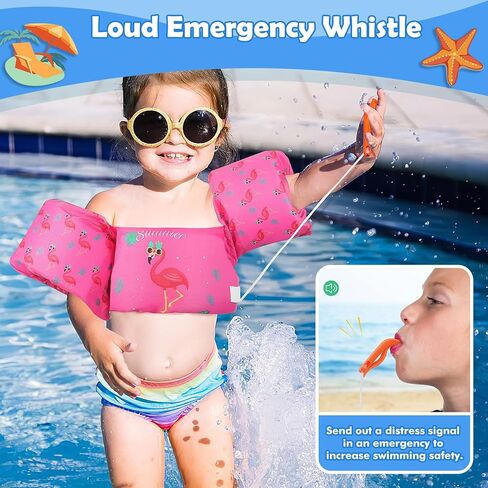 MoKo Swim Arm Band for Kids 20-30-40-50lbs, Toddler Swim Vest Cute Cartoon Swimming Wings Pool Floats Sleeve Children Water Sports Learning Swim Training Equipment in Saudi Arabia