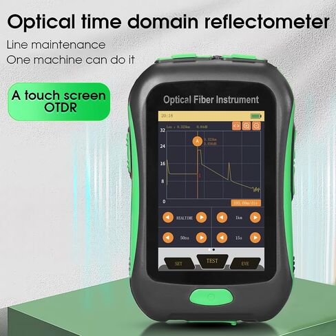 OTDR 18U (واجهة UPC) وظيفة 4 في 1 OTDR OPM OLS VFL جهاز اختبار الألياف البصرية 1550 نانومتر 80 كم 20 ديسيبل 3.5 بوصة شاشة ملونة تعمل باللمس محدد موقع الأخطاء البصرية 10 كجم مقياس الطاقة الضوئية in Saudi Arabia