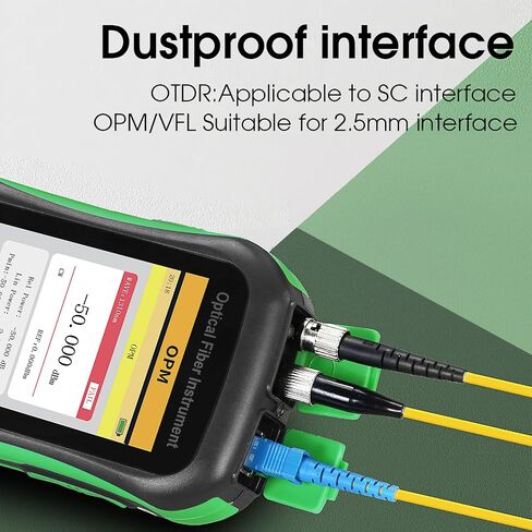 OTDR 18U (واجهة UPC) وظيفة 4 في 1 OTDR OPM OLS VFL جهاز اختبار الألياف البصرية 1550 نانومتر 80 كم 20 ديسيبل 3.5 بوصة شاشة ملونة تعمل باللمس محدد موقع الأخطاء البصرية 10 كجم مقياس الطاقة الضوئية in Saudi Arabia
